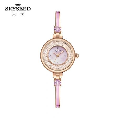 China SKYSEED Trendy diamanten horloge waterdicht dameshorloge Fabrikanten